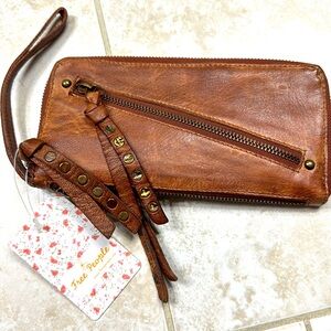 Free people leather wallet